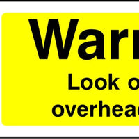 Warning Look out for overhead loads sign