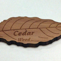 Engraved Wooden Circular Key Fob