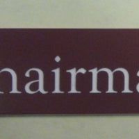 Engraved Acrylic Laminate Chairman Door Sign