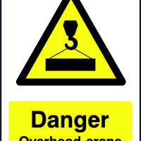 Danger Overhead Crane safety sign