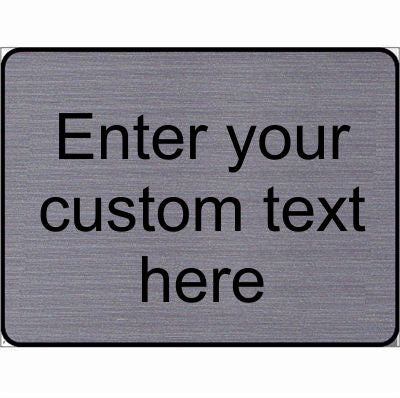 Engraved Customised Information sign