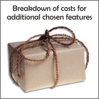 Itemised cost of your chosen extra features