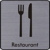 Engraved Restaurant Symbol Sign