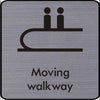 Engraved Moving Walkway symbol sign