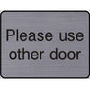 Engraved Please use other door sign