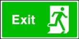 Exit Running Man Right Sign
