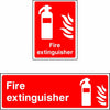 Fire extinguisher safety sign