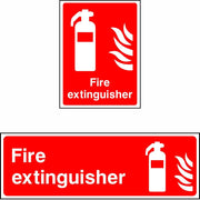 Fire extinguisher safety sign