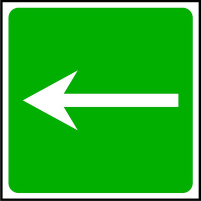 First Aid Arrow Sign
