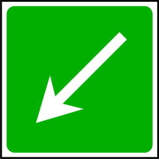First Aid Diagonal Arrow Sign