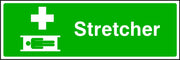 Stretcher First Aid safety sign