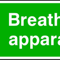 Breathing Apparatus first aid safety sign