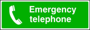 Emergency Telephone first aid safety sign