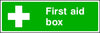 First Aid Box safety sign