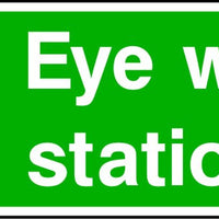 Eye Wash Station safety sign
