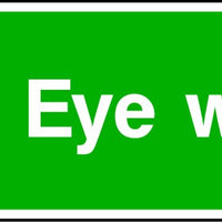 Eye Wash safety sign