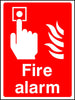 Fire alarm safety sign