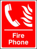 Fire phone safety sign