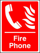 Fire phone safety sign