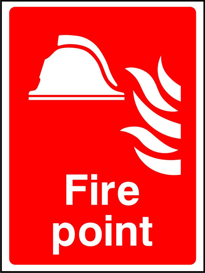 Fire point safety sign | SK Signs & Labels | SK Signs & Labels Ltd