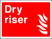 Dry Riser safety sign