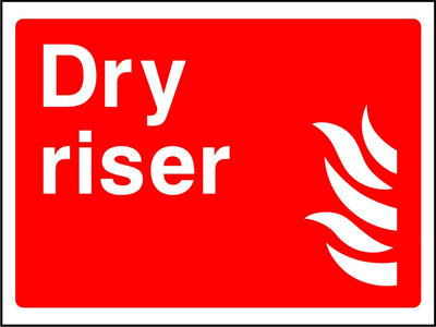 Dry Riser safety sign