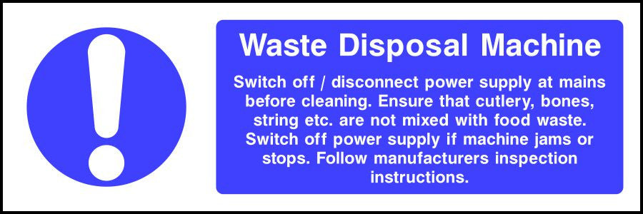 Disposal Sign Instrument Waste Disposal Machine safety sign | SK Signs & Labels