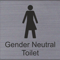 Gender Neutral Toilet Symbol Sign