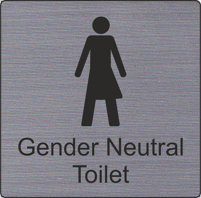 Gender Neutral Toilet Symbol Sign