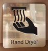 Engraved Hand Dryer Symbol Sign