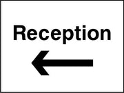 Reception arrow left sign