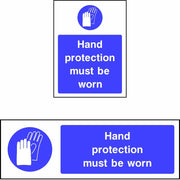 Hand Protection Must Be Worn safety sign