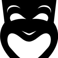 Happy Theatrical Mask Graphic