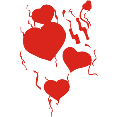 Hearts Vinyl Graphic