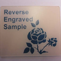 Reverse Engraved Laminate Plaque 125mm x 50mm