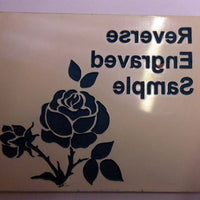 Reverse Engraved Laminate Plaque 125mm x 50mm