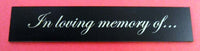 Engraved Label 125mm x 25mm
