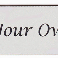 Engraved Acrylic Laminate Custom Door Sign