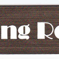 Engraved Acrylic Laminate Dining Room Door Sign
