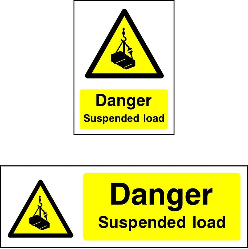 Danger Suspended Load safety sign | SK Signs & Labels | SK Signs ...