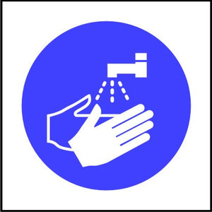 Mandatory Wash Hands symbol Multi-pack signs