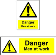 Danger Men At Work sign