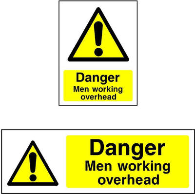 Danger Men Working Overhead sign