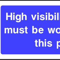 Scan 4007 High Visibility Jackets Must Be Worn In This Site - PVC Sign Scan 4007 High Visibility Jackets Must Be Worn In This Site - PVC Sign