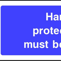 Hand Protection Must Be Worn safety sign