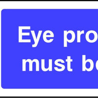 Eye Protection Must Be Worn safety sign