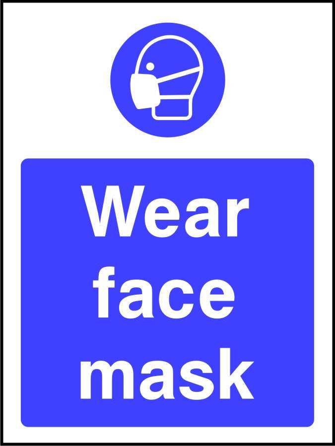 Viking segni mp289-a6p-pv Wear Face Mask Sign, Photo Luminescent sticker, 150 mm altezza x 100 mm larghezza Viking segni mp289-a6p-pv Wear Face Mask Sign, Photo Luminescent sticker, 150 mm altezza x 100 mm larghezza