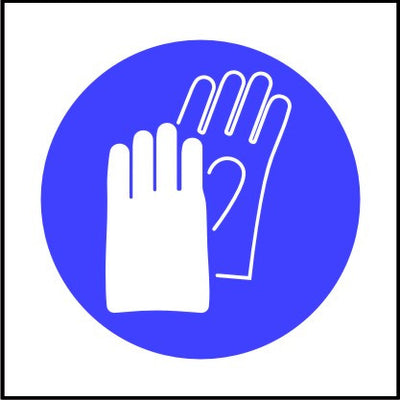 Mandatory Gloves Symbol Safety Sign