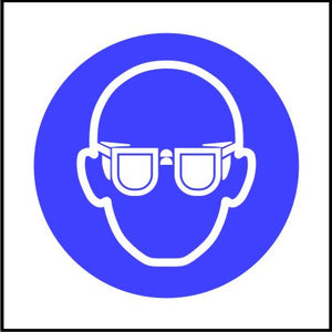 Mandatory Safety Goggles Symbol Sign
