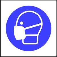 Mandatory Mask Symbol Safety Sign